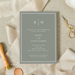 Minimal and Chic   Elegant Post-Wedding Brunch Invitation