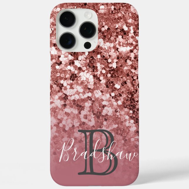 Minimal and Chic | Girly Rose Glitter  Case-Mate iPhone Case (Back)