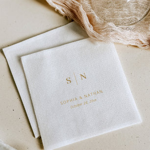 Minimal and Chic   Gold Foil Napkins