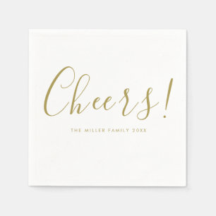 Minimal and Chic    Holidays Cheers Napkins