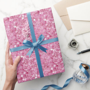 Minimal and Chic Pastel Pink Glitter Wrapping Paper