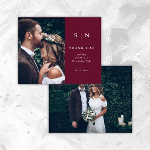 Minimal and Chic Photo Wedding BUDGET Thank You