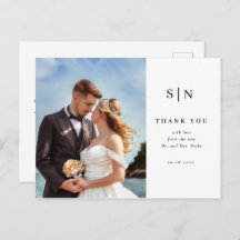 Minimal and Chic | Photo Wedding Thank You