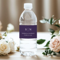 Minimal and Chic Purple | Monogram Wedding