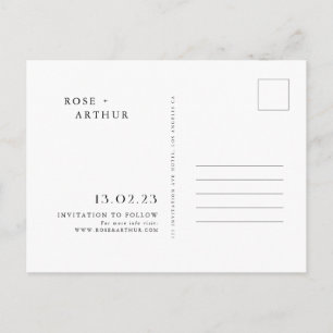 Minimal and chic Save The Date Invitation