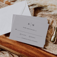 Minimal and Chic | Soft Grey and Black Wedding