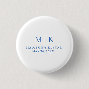 Minimal and Chic   Wedding  3 Cm Round Badge