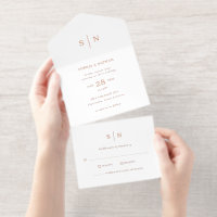 Minimal and Chic | Wedding Gold Foil