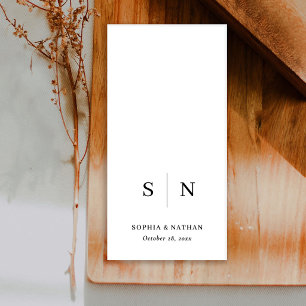 Minimal and Chic Wedding Napkin