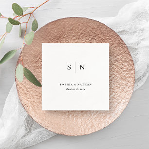 Minimal and Chic Wedding Napkin