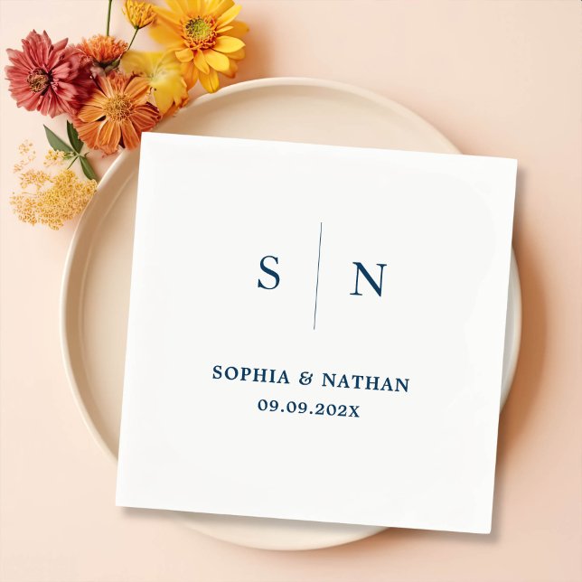 Minimal and Chic | Wedding Napkin (Creator Uploaded)
