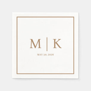 Minimal and Chic   Wedding Napkins