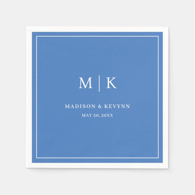 Minimal and Chic  | Wedding Napkins (Front)