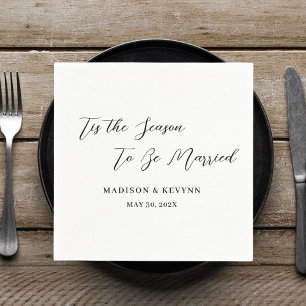 Minimal and Chic Wedding Napkins