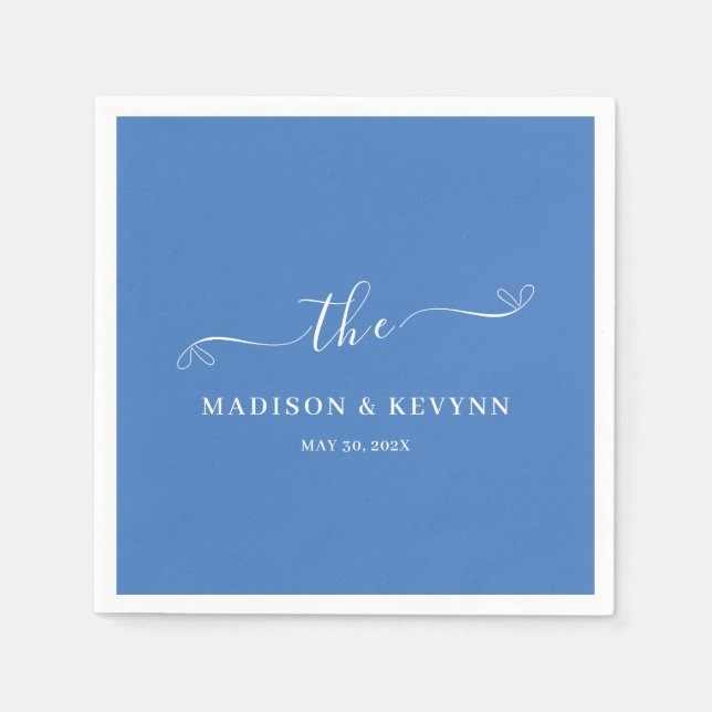 Minimal and Chic | Wedding Napkins (Front)