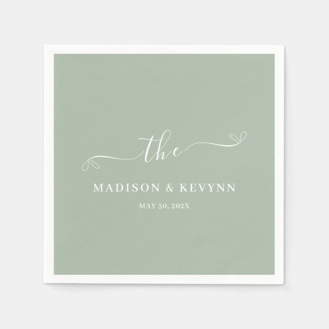 Minimal and Chic | Wedding Napkins (Front)