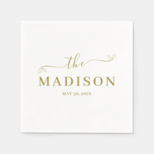 Minimal and Chic   Wedding Napkins