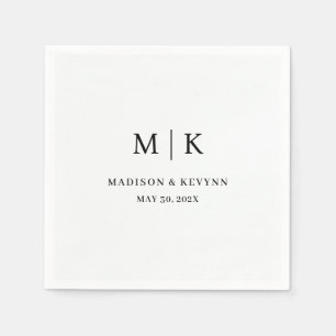 Minimal and Chic Wedding Napkins