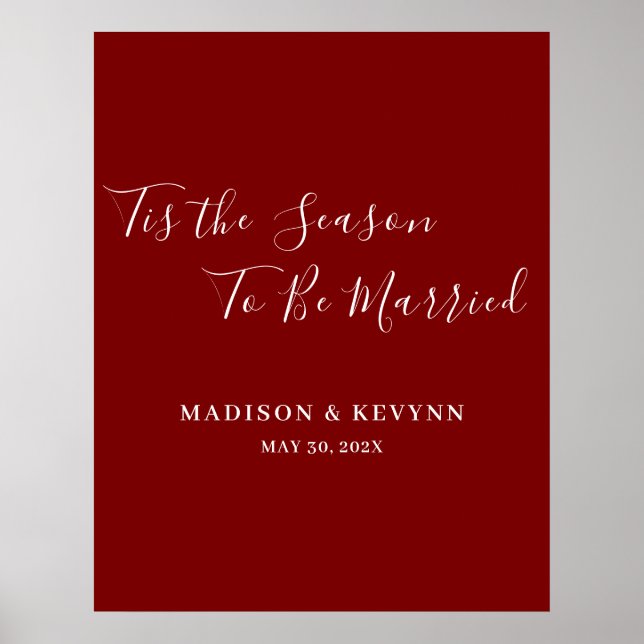 Minimal and Chic | Wedding  Poster (Front)