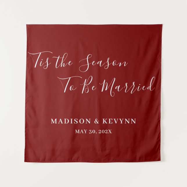 Minimal and Chic | Wedding  Tapestry (Front)