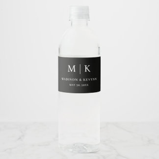 Minimal and Chic  | Wedding  Water Bottle Label