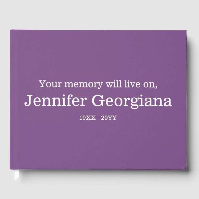 Minimal and Respectable Sympathies Guestbook (Front)