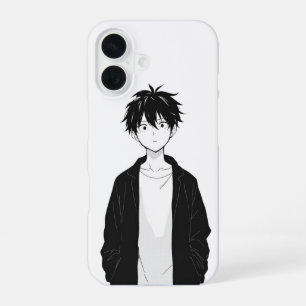 Minimal Anime Boy Phone Case