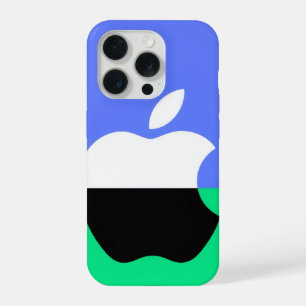Minimal Apple-Style Color Block Phone Sticker iPhone 15 Pro Case
