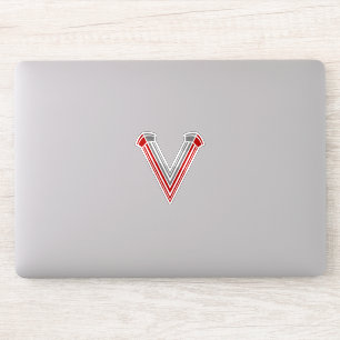 Minimal Architectural Letter V Monogram