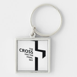 Minimal Art Christian Art Cross Gospel Sayings Quo Key Ring