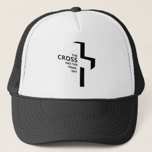 Minimal Art Christian Art Cross Gospel Sayings Quo Trucker Hat