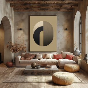 Minimal Art Deco Arch Wall Art Luxury Gold