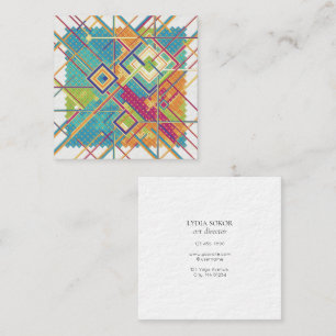 Minimal Art Director Square Business Card