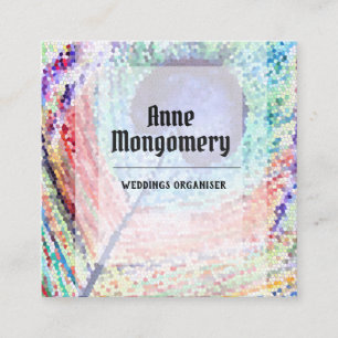 Minimal Art  Square Business Card