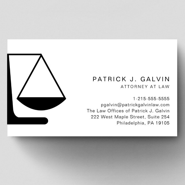 Minimal Attorney Legal Professional Business Card (Creator Uploaded)