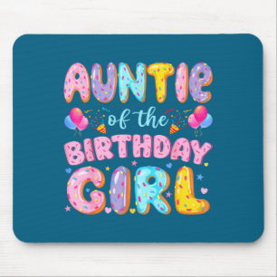 Minimal Auntie Birthday Girl Sweet Doughnut Mouse Pad