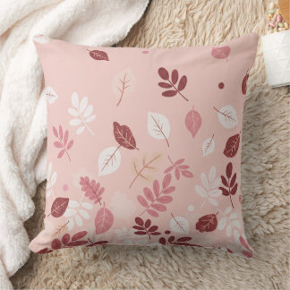 Minimal Autumn Leaves Cushion