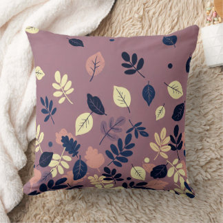 Minimal Autumn Leaves Cushion