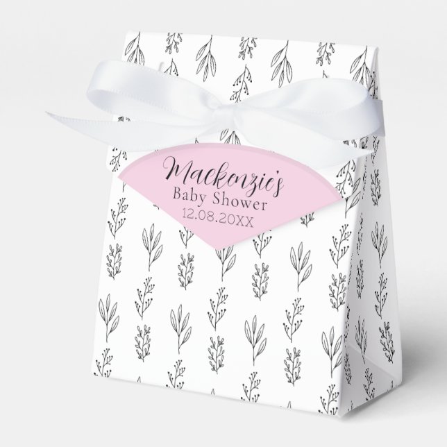 Minimal Baby Shower Favour Box (Front Side)