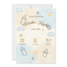 Minimal Baby Shower Invitation