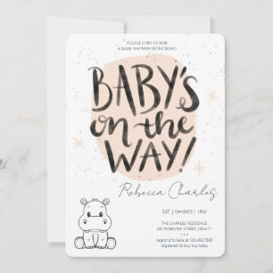 Minimal Baby Shower  Invitation