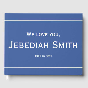 Minimal, Basic Funeral/Memorial Guest Book