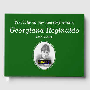 Minimal, Basic Funeral/Memorial Guest Book