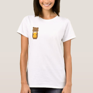 Minimal Bear with Honey Jar T-Shirt