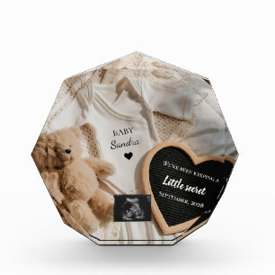 Minimal Bearly Wait teddy pregnancy announcement  Photo Block