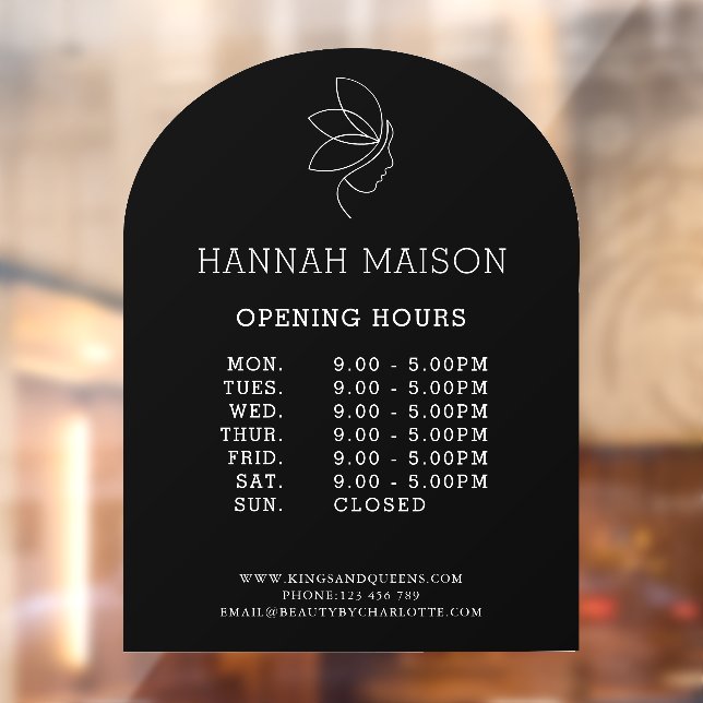 Minimal, Beauty, Logo, Business, Opening Hours  (Sheet 2)