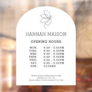 Minimal, Beauty, Logo, Business, Opening Hours 
