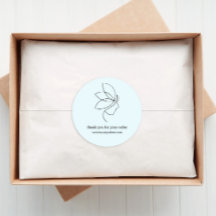 Minimal, Beauty, Logo, Line Art Blue