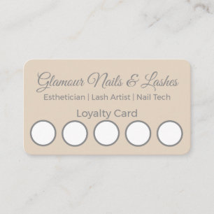 Minimal Beauty Salon/Wellness Parlor Loyalty Card