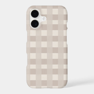 Minimal Beige Checkerboard Design